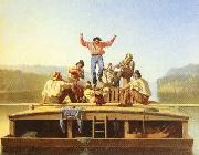 George Caleb Bingham The Jolly Flatboatmen china oil painting reproduction